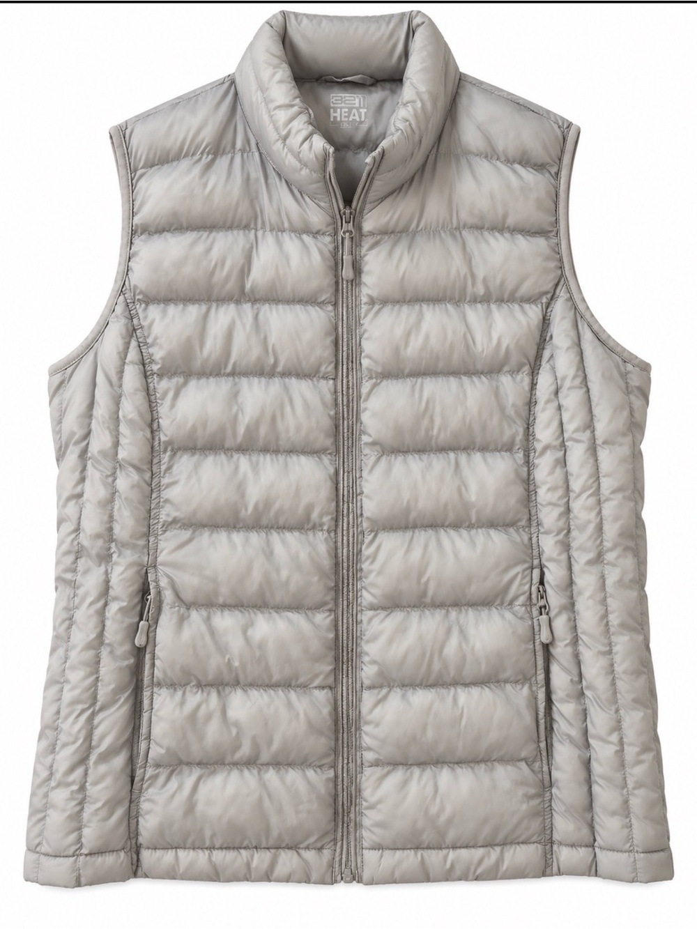32 degrees Women's Light Gray Packable Puffer Vest XL